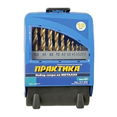 Набор сверл по металлу ПРАКТИКА 