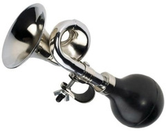 Гудок велосипедный Oxford Bulb Horn Bugle серебряный