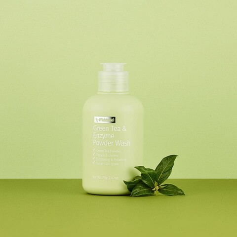 Пудра энзимная для умывания с ароматом матчи BY WISHTREND Green Tea & Enzyme Powder Wash 110 гр