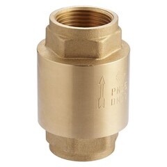 Клапан обратный латунный DN 25 PN 25 муфтовый пружинный с латунным штоком усиленный MVI CV.425.06
