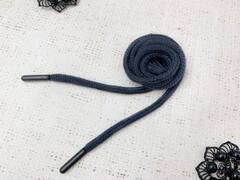 Шнур, ш. 5 мм, L 126 см, сине-серый