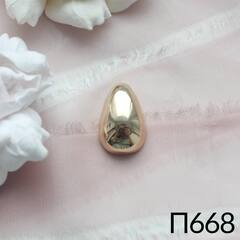 Подвеска в форме капли 25*16 мм, позолота, П484