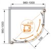 Душевой уголок Cezares ANIMA R-2 ANIMA-W-R-2-100-C-Cr-IV
