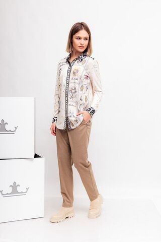 Bianca Брюки укороченные с лампасами