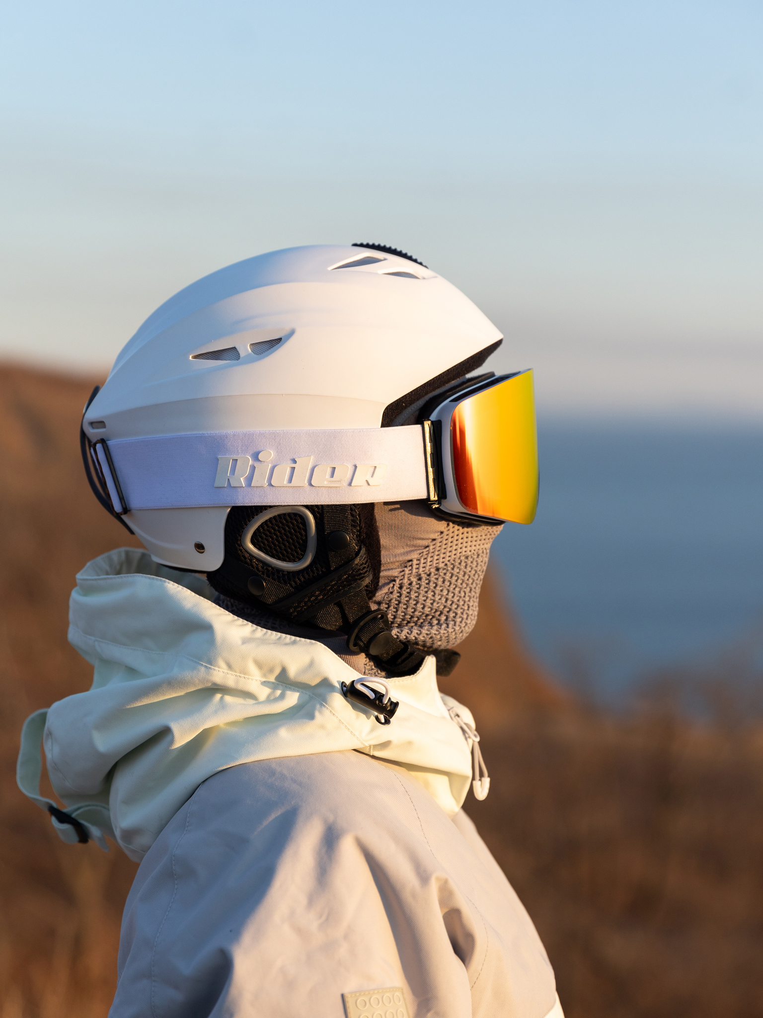 Маска горнолыжная EasyRider WHITE цвет красный - Маски горнолыжные | iRide shop фото 4