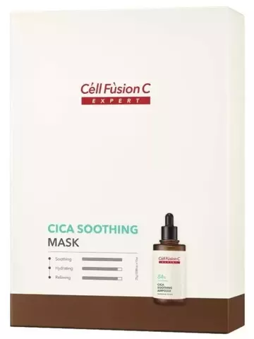 Маска Cell Fusion C восстанавливающая успокаивающая (набор 10 шт.*25 г.) - Cica Soothing Mask