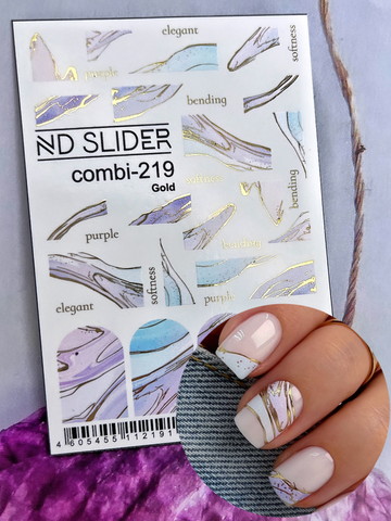 Слайдер-дизайн Nail Design Combi-219