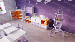 Детская полка-ракета «Космос»