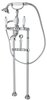 Cezares FIRST-VDPS-01-M FIRST-VDPS-01-M Напольный смеситель для ванны с ручным душем, исполнение хром, ручки хром