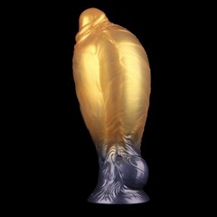 Фаллоимитатор надувной с двойной плотностью AerosX Lovetoy (15,3*5 см) золотистый