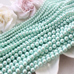 Майорка нежно-зелёная 8 мм, 1 нить, МА146