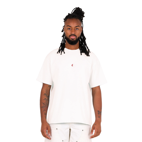 White 6 of Hearts Logo T-shirt