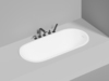 Salini 102414MF ORNELLA KIT 170x80 Встраиваемая ванна с овальной чашей, регулируемые ножки, донный клапан "Click-Clack" белый, сифон, интегрированный слив-перелив, RAL полностью