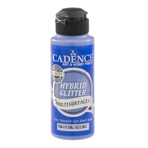 Гибрид Glitter 120мл , цвет 115 темно-синий (блески золото)