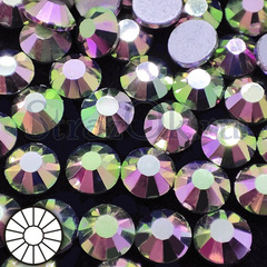 Стразы холодной фиксации клеевые стеклянные Pink Galaxy - Розовая Галактика, розовый металлик на StrazOK.ru