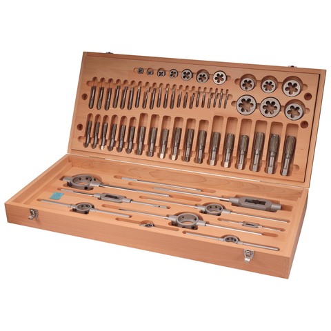 Набор метчиков и плашек M5 -M30 HSS-G 62пр Volkel 48007