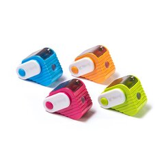 
          Точилка пластиковая Yalong, 1 отверстие, фигурная, с контейнером, цвет ассорти