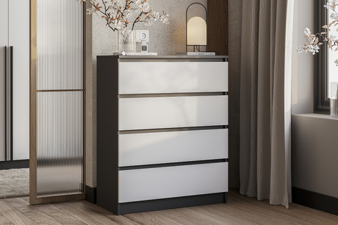 Комод Шарм графит / белый