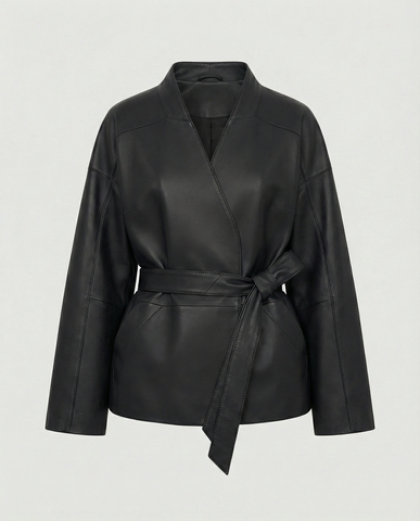 Кожаная куртка SENARI (black)