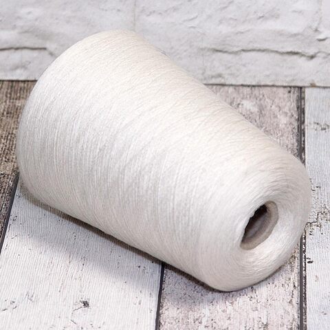 Меринос с кашемиром (35%) и шелком (30%) 2/56 белый натуральный