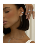 Серьги-гвоздики Буква А