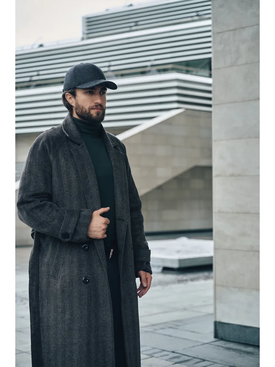 Кепка утепленная с ушками драповая