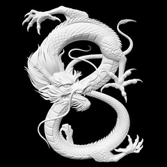 Силиконовый молд № 0312 Дракон левый