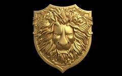 Силиконовый молд № 453 Щит лев