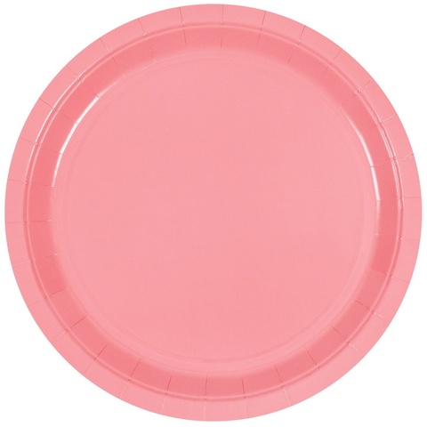 Тарелка розовая 17см 6шт