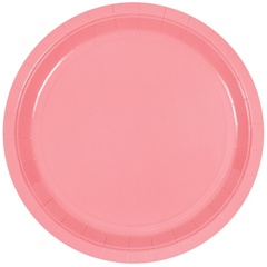 Тарелка розовая 17см 6шт