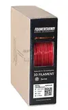 Пластик для 3Д принтера Filamentarno! PETg Standart прозрачный красный 750 г, 1.75 мм