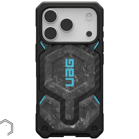 Чехол Uag Monarch Pro Case для iPhone 17 Pro, Синий | Forged Carbon Fiber/Blue