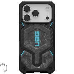 Чехол Uag Monarch Pro Case для iPhone 17 Pro, Синий | Forged Carbon Fiber/Blue