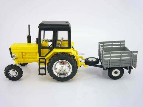 Tractor MTZ-82 Belarus plastic with Trailer Agricultural 1:43 Agat Mossar Tantal