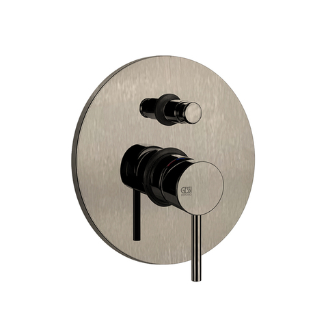 Gessi 18779#149 Gessi Emporio Via tortona Внешние части для настенного смесителя с автоматическим переключателем ванна-душ, цвет: Finox Brushed Nickel