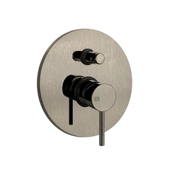 Gessi 18779#149 Gessi Emporio Via tortona Внешние части для настенного смесителя с автоматическим переключателем ванна-душ, цвет: Finox Brushed Nickel фото