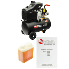 Компрессор поршневой масляный QUATTRO ELEMENTI KM 24-200 ( 200л/мин, 24л, 2л.с, 8 бар, 23кг) (Арт. 248-467)