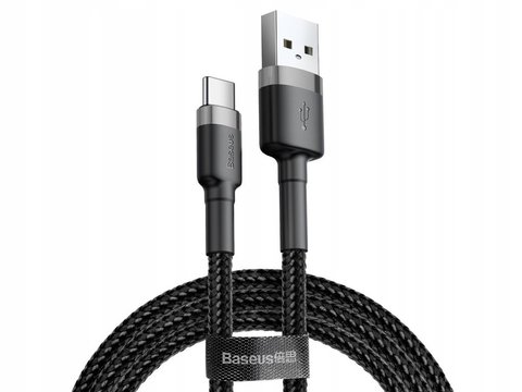 Кабель Baseus USB - Type-C 3A 1m Gray-Black