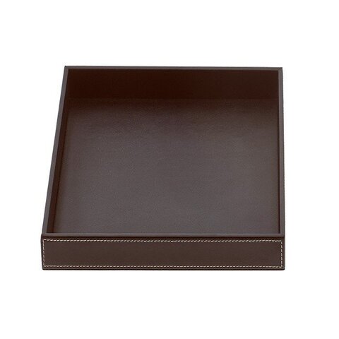 932490 Decor Walther Brownie Tab Q Лоток универсальный 28x28см, цвет: темно-коричневая кожа ЗАКАЗ ПО ЗАПРОСУ