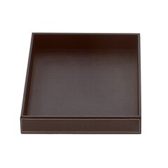 932490 Decor Walther Brownie Tab Q Лоток универсальный 28x28см, цвет: темно-коричневая кожа ЗАКАЗ ПО ЗАПРОСУ фото