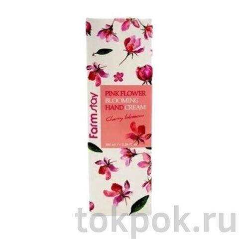 Крем для рук Farm Stay Pink Flower Blooming Hand Cream Cherry Blossom, 100 гр