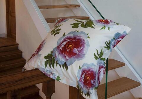 Постельное белье Signoria Firenze Peonia 002 burgundy бело-сиреневое