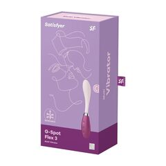 Розовый гибкий вибратор G-Spot Flex 3 - 19,5 см. - 