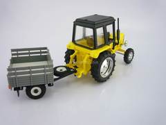 Tractor MTZ-82 Belarus plastic with Trailer Agricultural 1:43 Agat Mossar Tantal