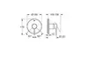 GROHE Essence 24168GN1 Внешняя часть смесителя для душа скрытого монтажа, круглая, холодный рассвет матовый
