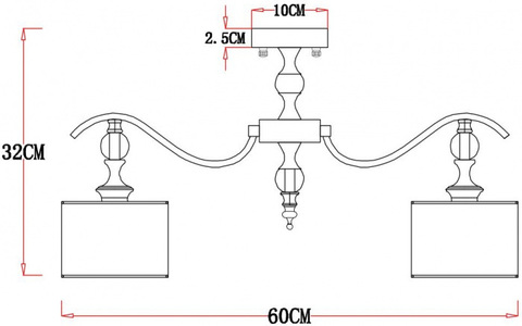 Потолочная люстра Arte Lamp IBIZA A4038PL-5CC