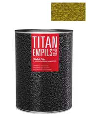 Эмаль для металлических поверхностей Ореол Титан молотковая золотистая