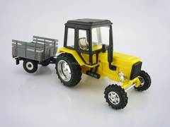 Tractor MTZ-82 Belarus plastic with Trailer Agricultural 1:43 Agat Mossar Tantal