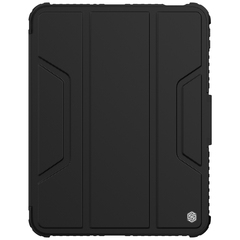 Чехол книжка черного цвета от Nillkin для iPad 10 генерация, 10.9 с 2022- года, серия Bumper Pro, с защитной шторкой для камеры