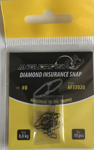Anglerfish Diamond insurance snap #0 Застежка (продажа от 5 шт)